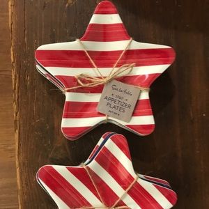 Sur La Table American flag plates, set of 4